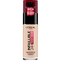 Los mejores  - LOréal Paris Make-up designer Infallible 24H Fresh Wear Base de Maquillaje de Larga Duración (Tono 015 Porcelaine)- 30…